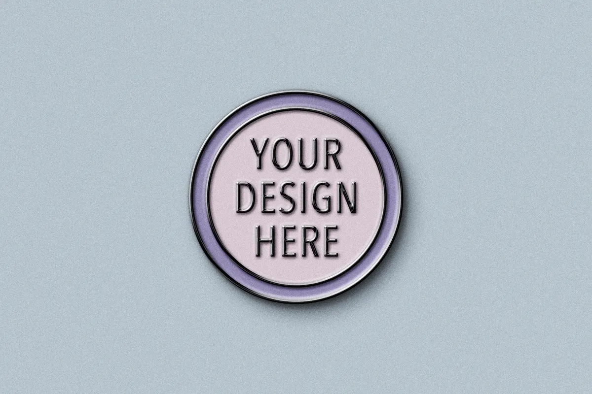 Enamel Badge Mockup