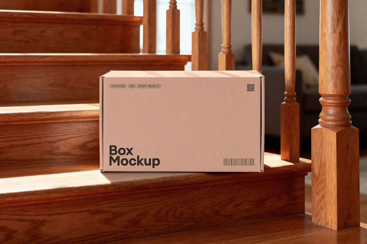 Cardboard Box Mockup
