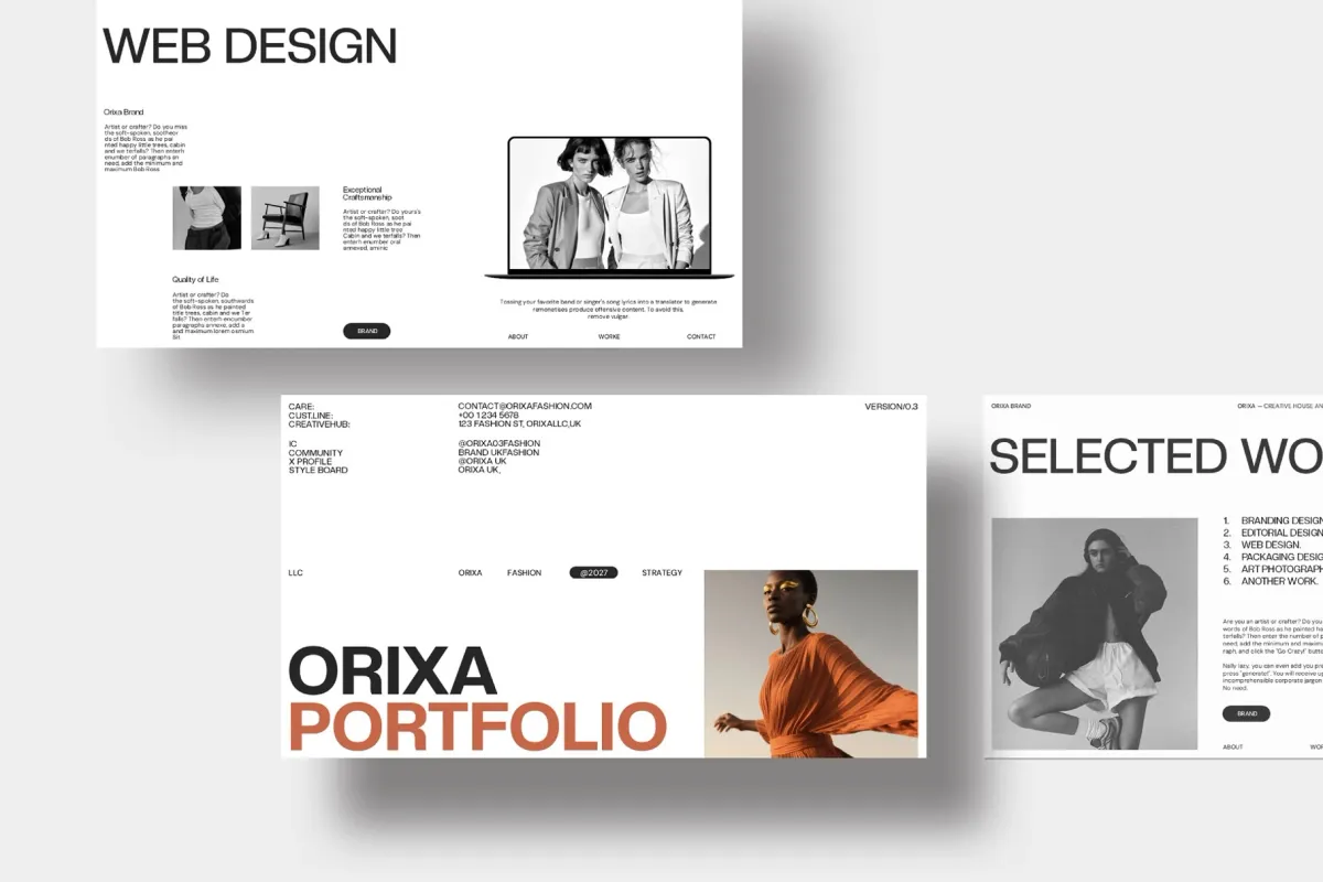Orixa Portfolio Presentation Template