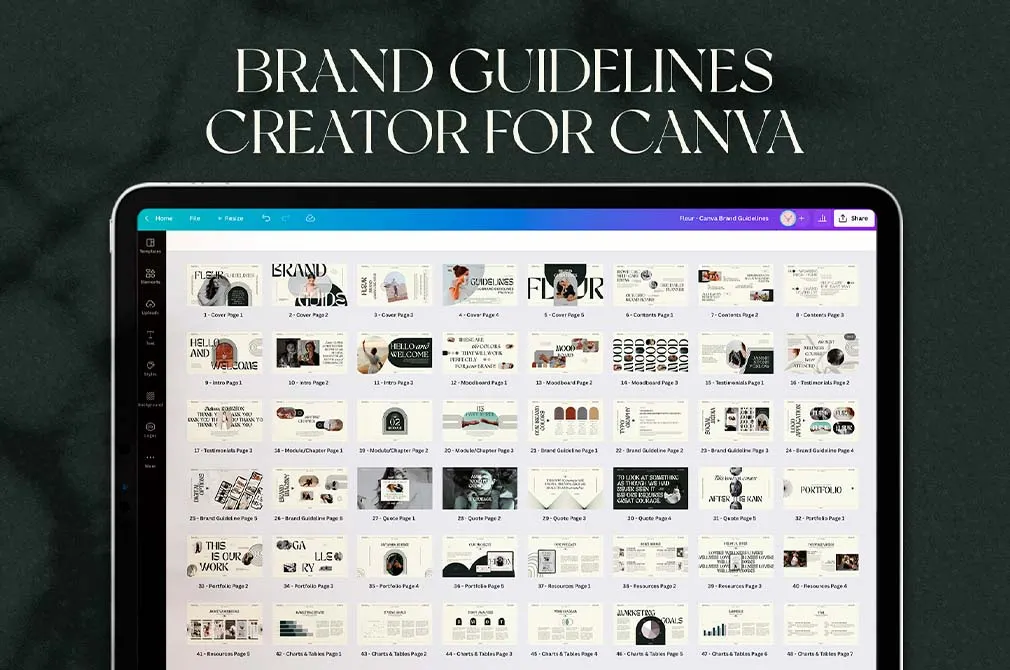 Fleur CANVA Brand Guidelines Creator
