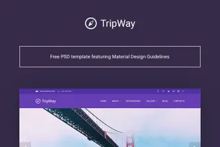 TripWay: Travel PSD Template