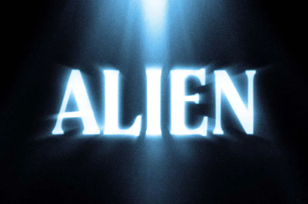 Alien Glow Text Effect