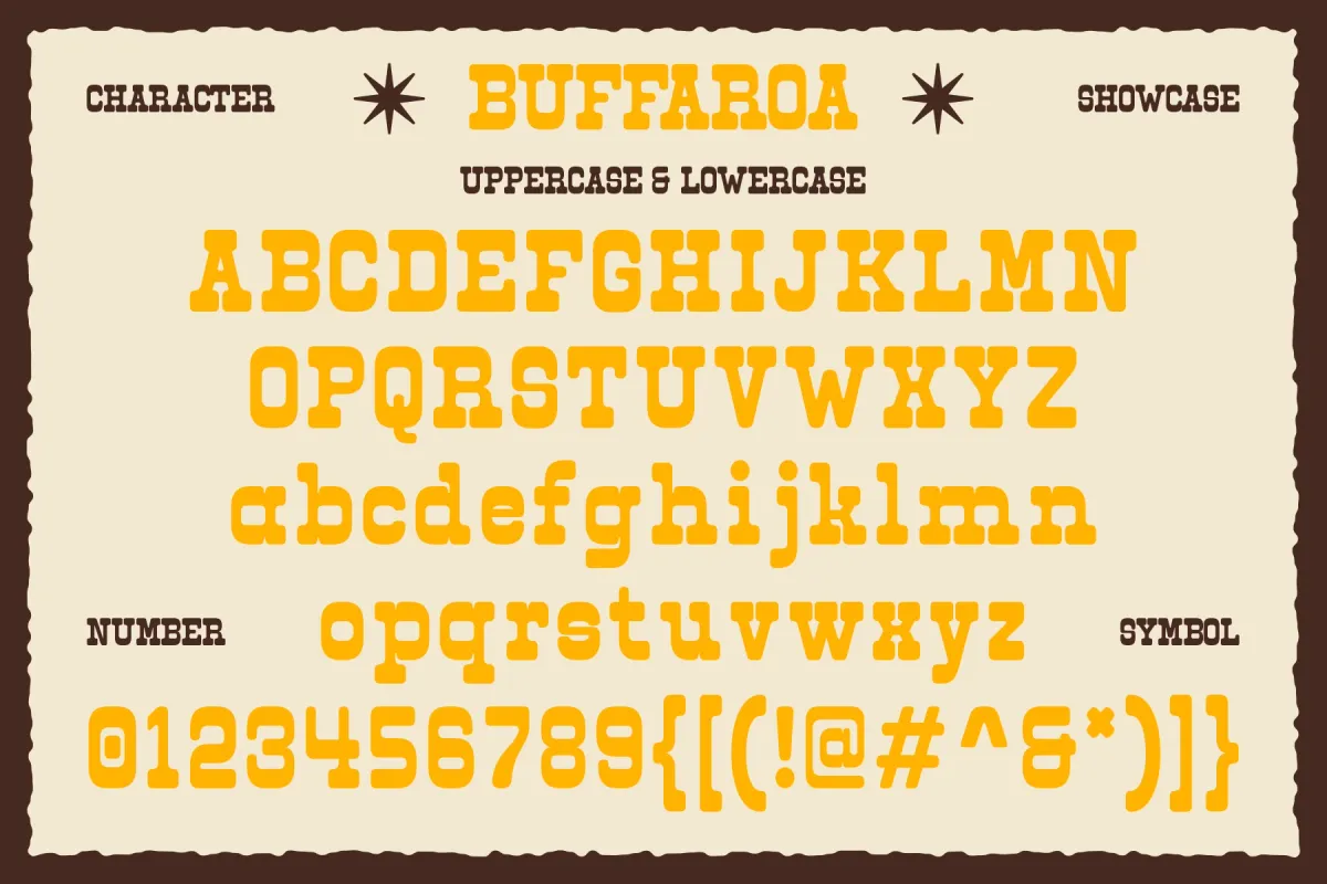 Buffaroa - Slab Serif Typeface