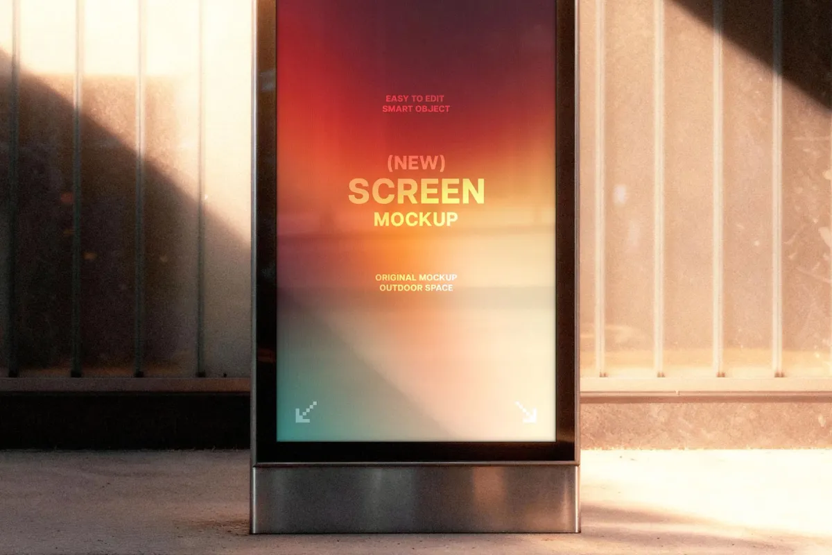 Golden Hour Digital Signage Mockup