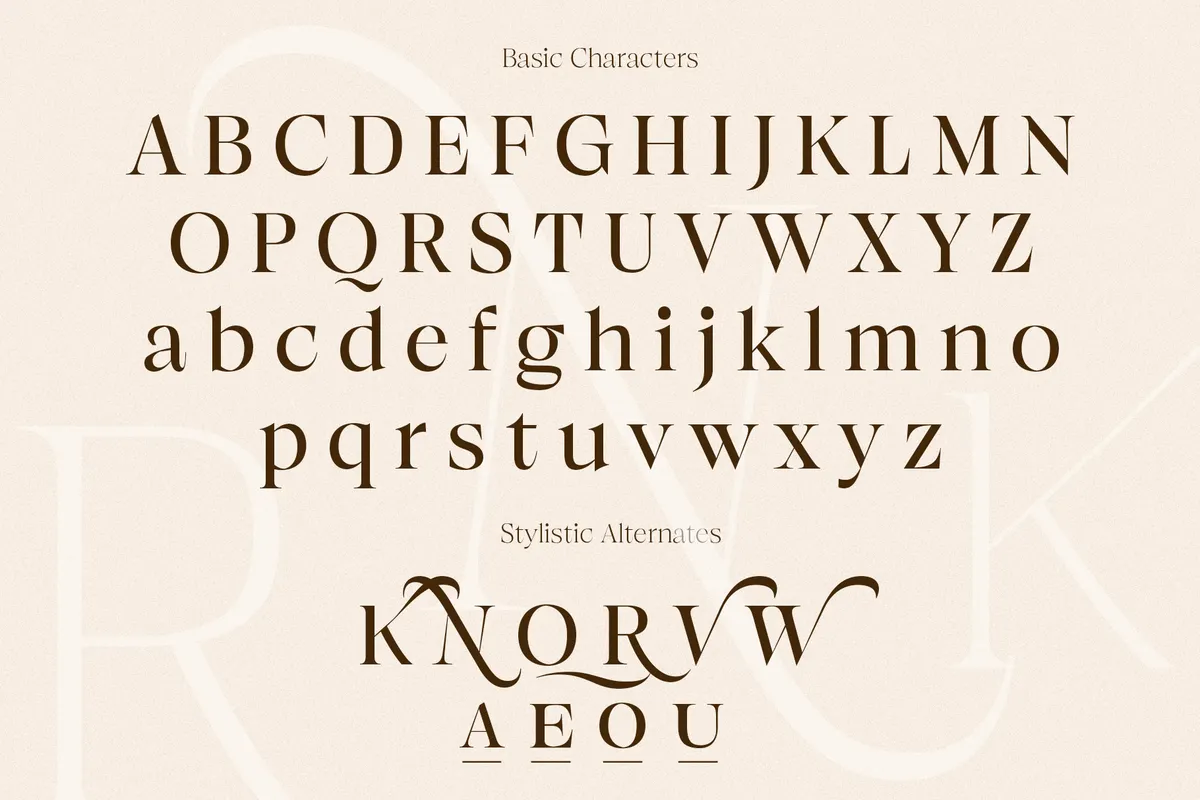 Browne de Calvin - Luxury Serif Display Font