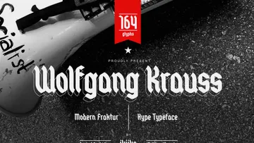Wolfgang Krauss — Modern Fraktur Type