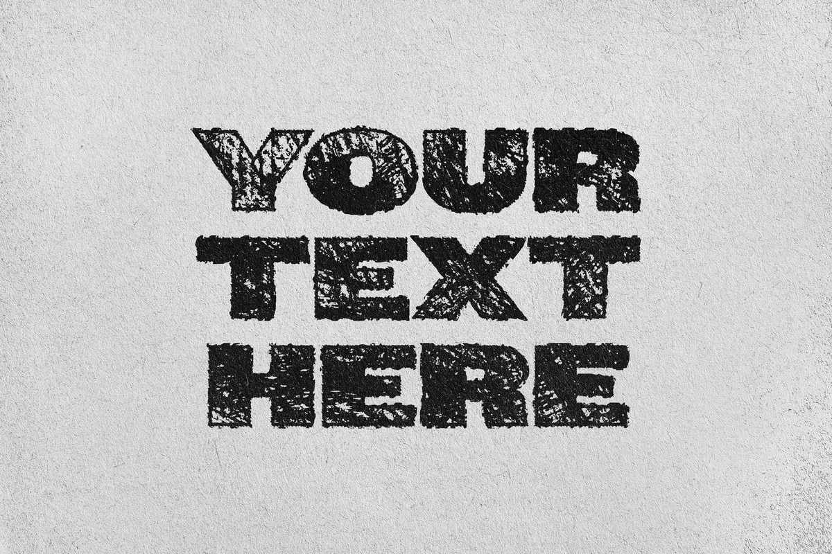 Stamp Shaded Text Effect