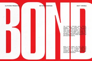 GC Bond - Inktrap Condensed Font