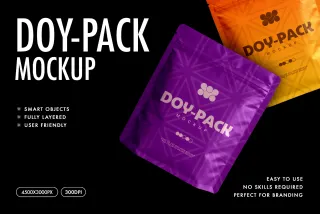 Doy-Pack Pouch Mockup