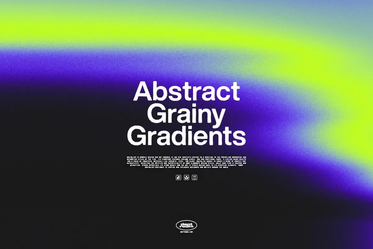 Abstract Grainy Gradient Textures