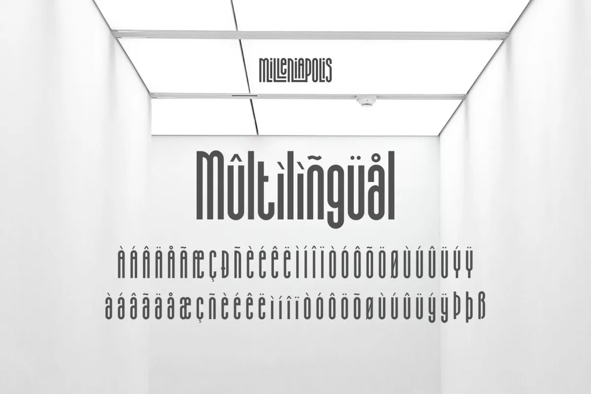 Milleniapolis - Futuristic Font