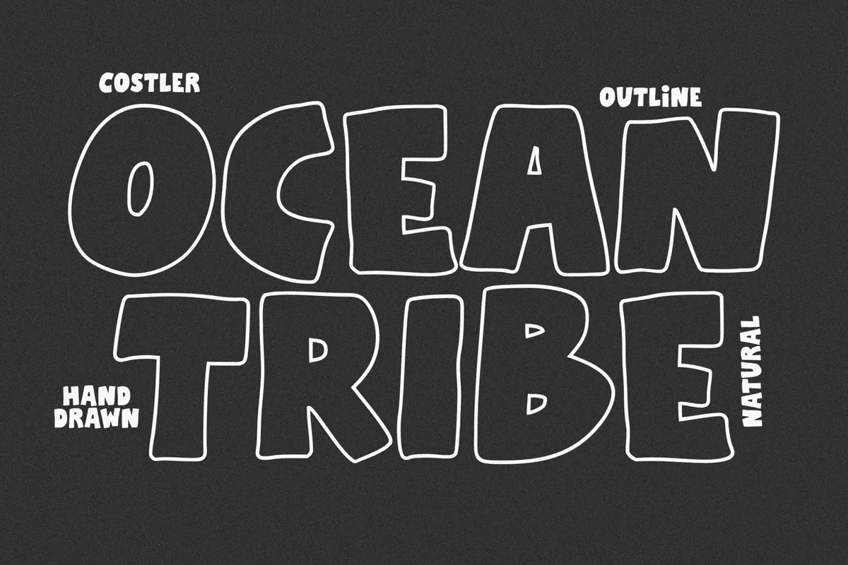 HF Costler - Hand Drawn Font Pack