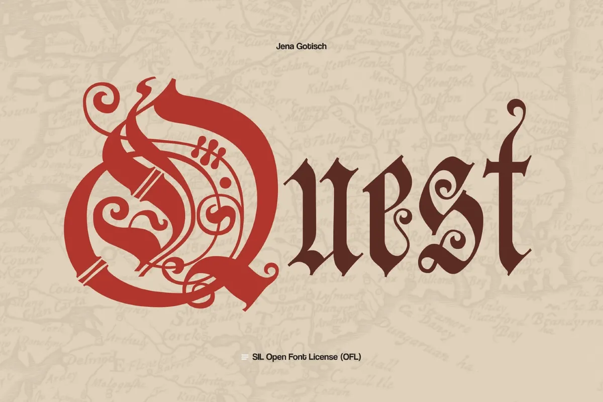 Jena Gothic Font