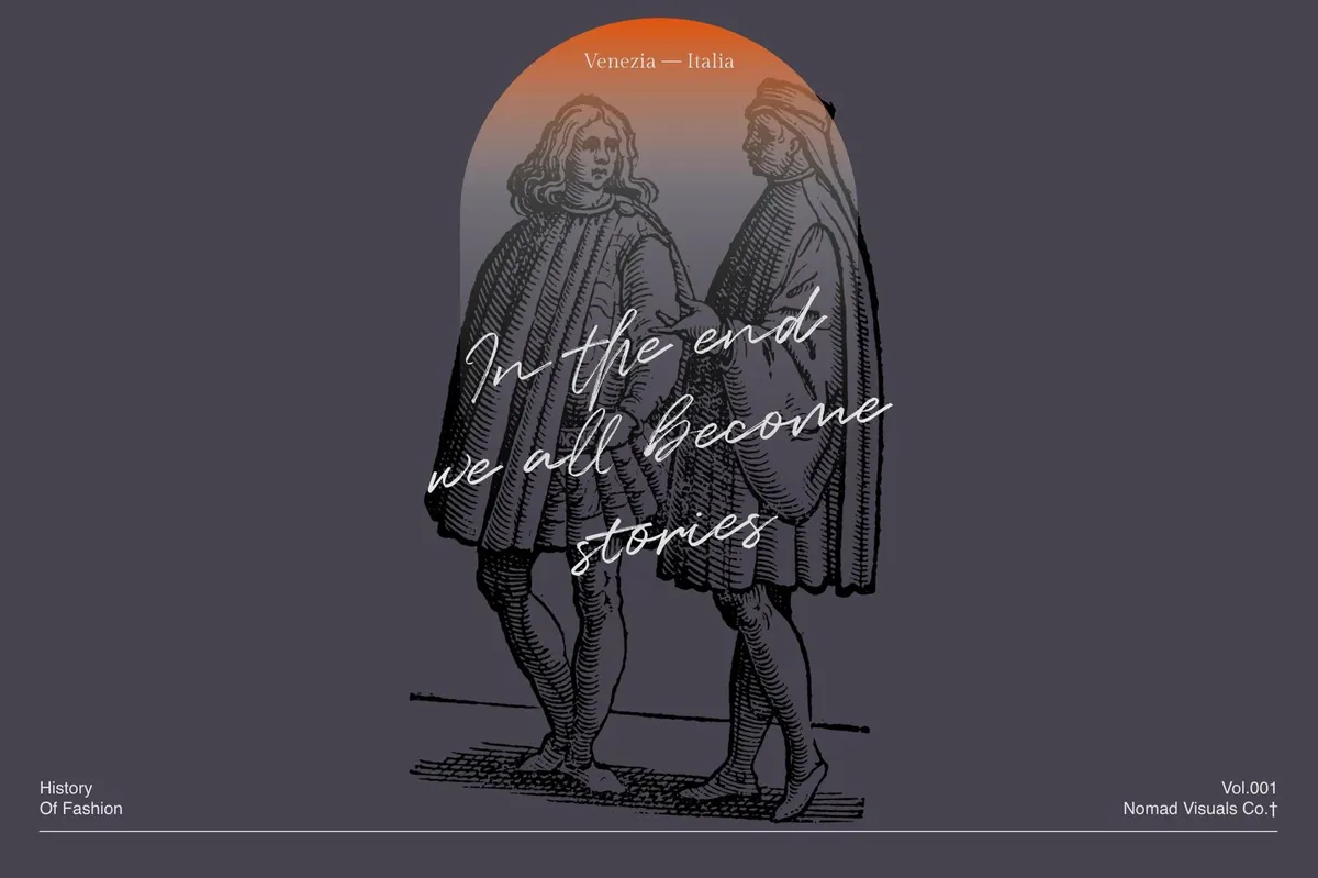 History of Fashion - Vector Illustrations