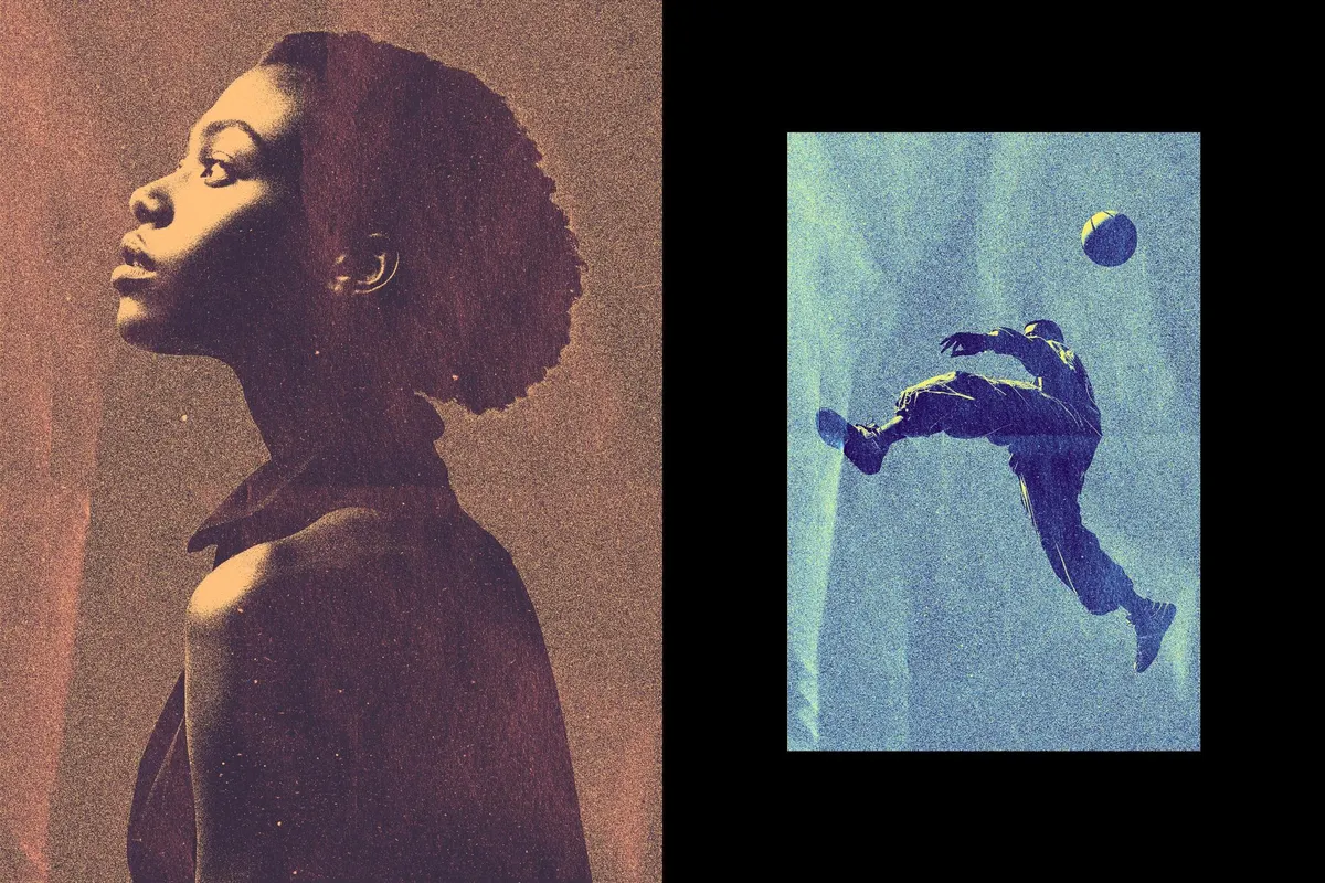 Vintage Risograph Effect