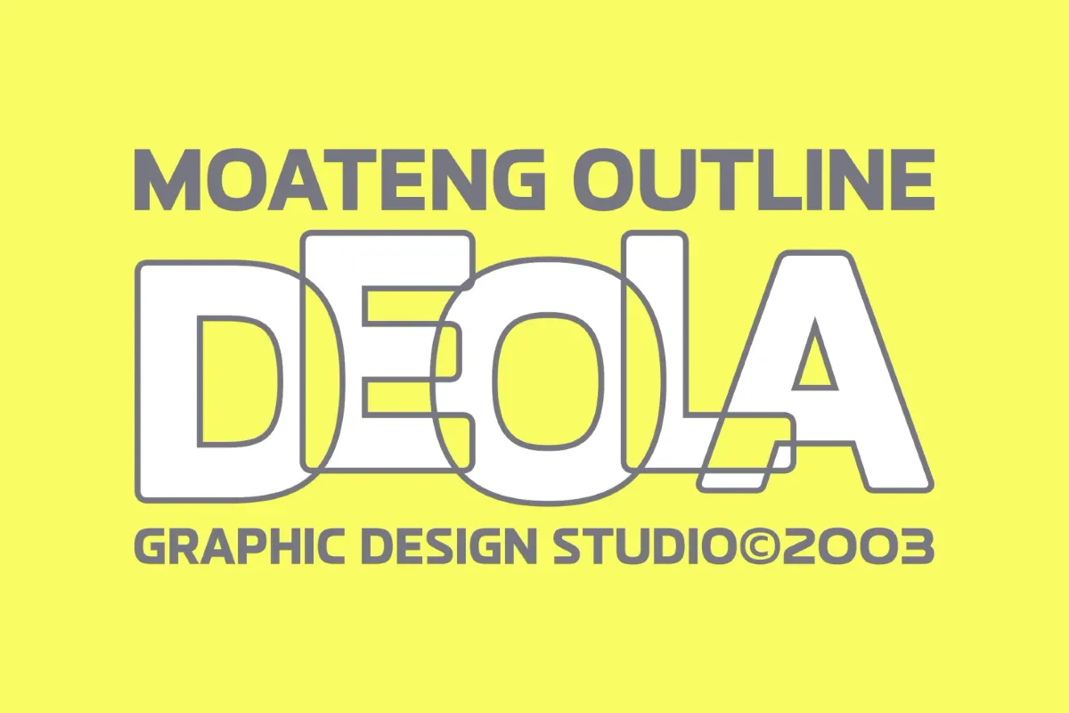 Moateng - Modern All Caps Display Font