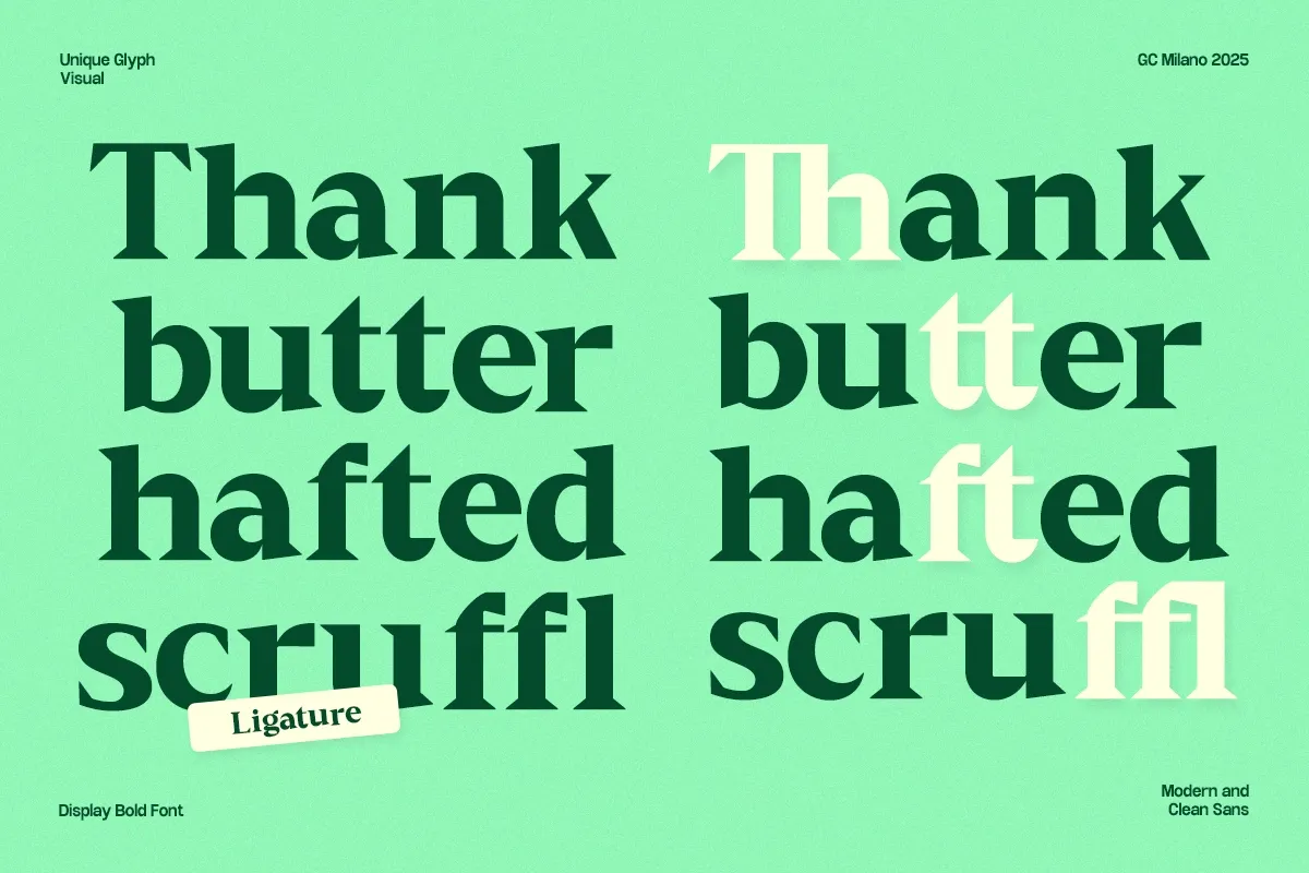 GC Milano – Strong Serif Elegance