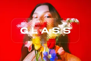 Glass Photo Effect