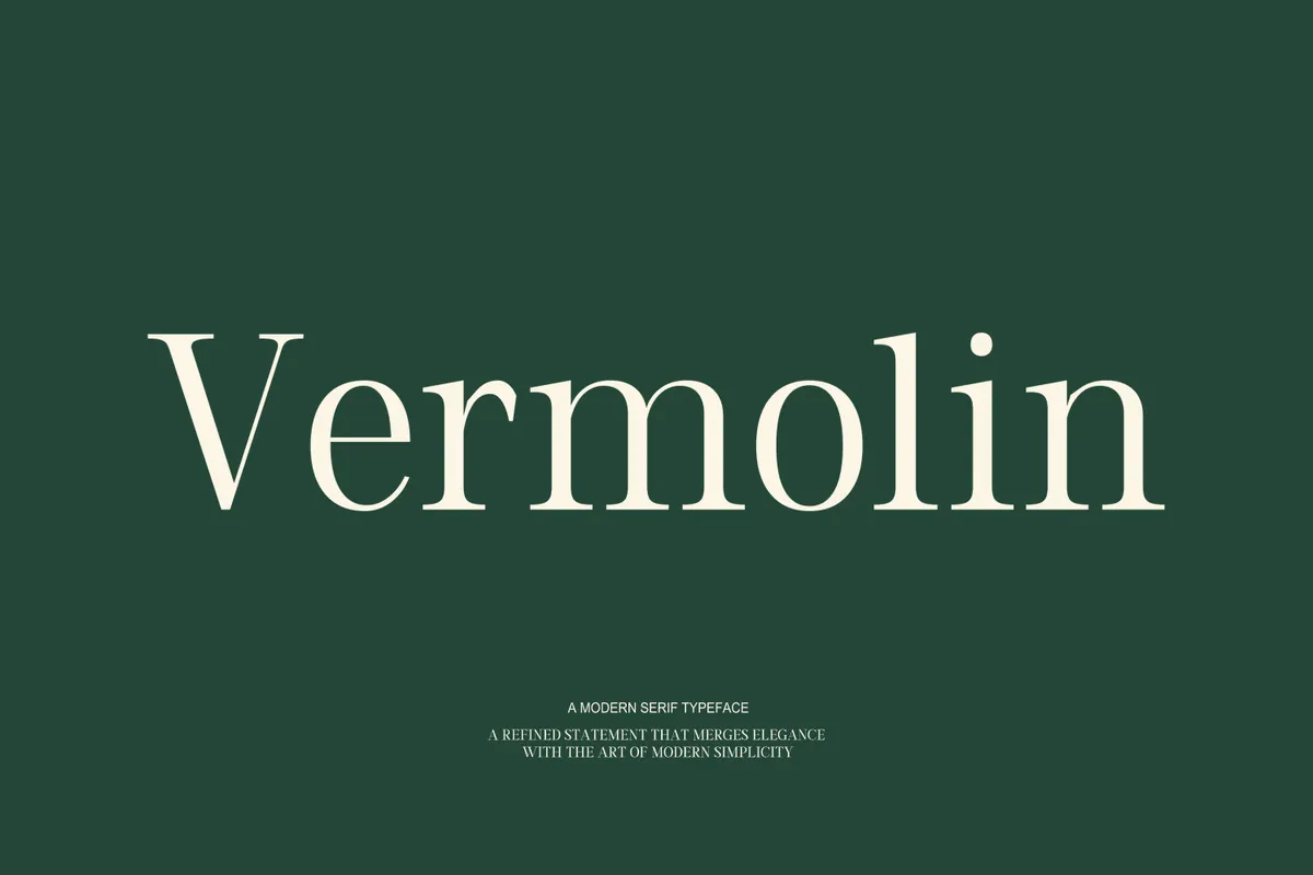 TRT Vermolin - Elegant Serif Font