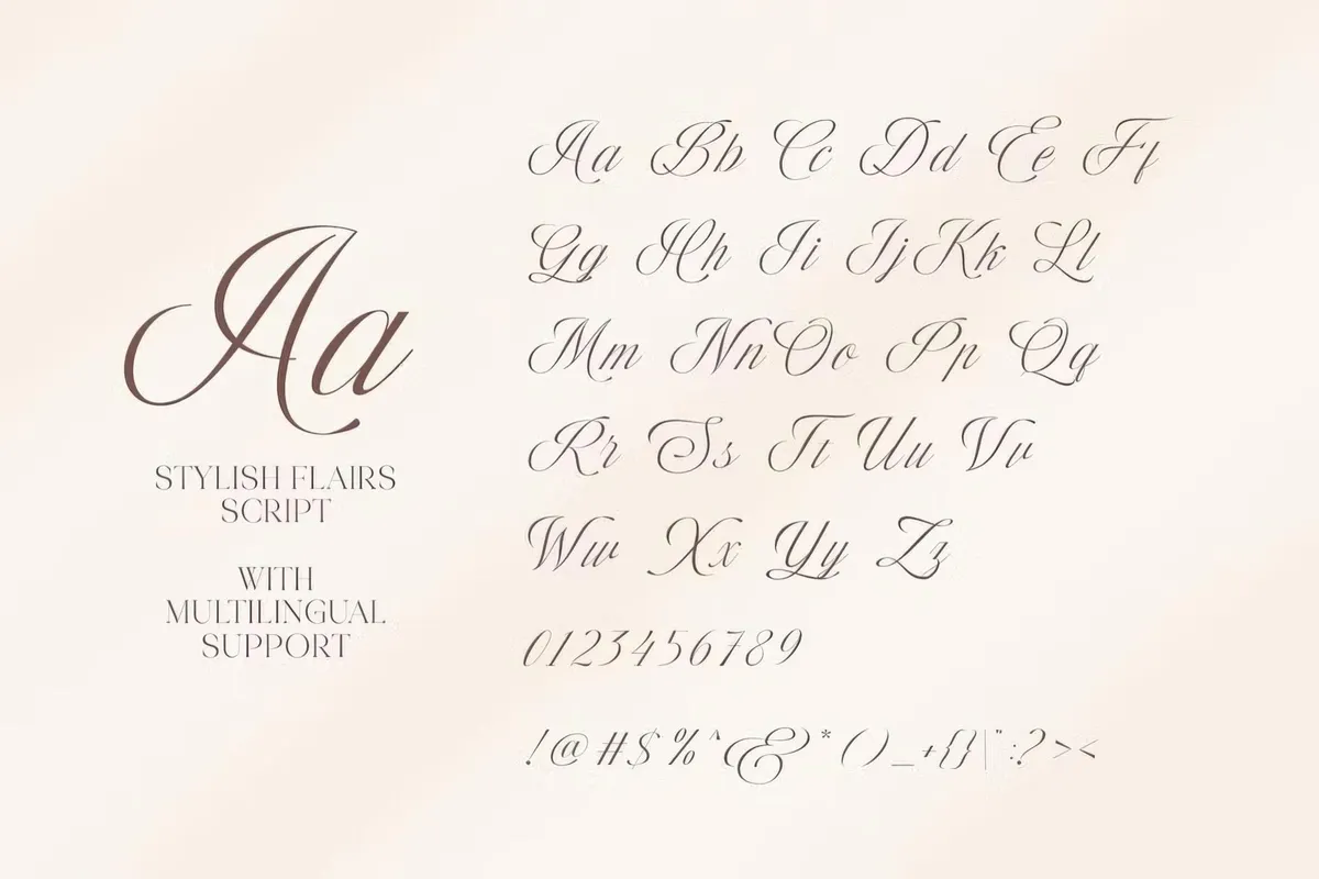 Stylish Flairs — Luxury Font Duo