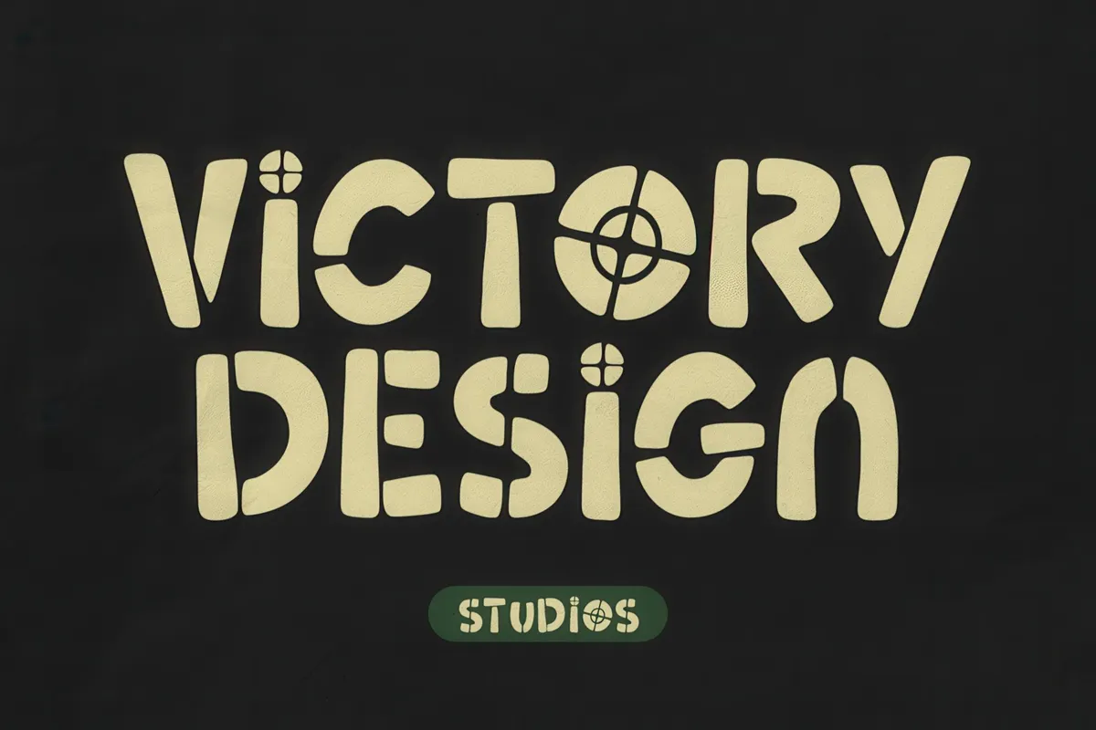 Groovy Riot — Stencil Handwritten Font