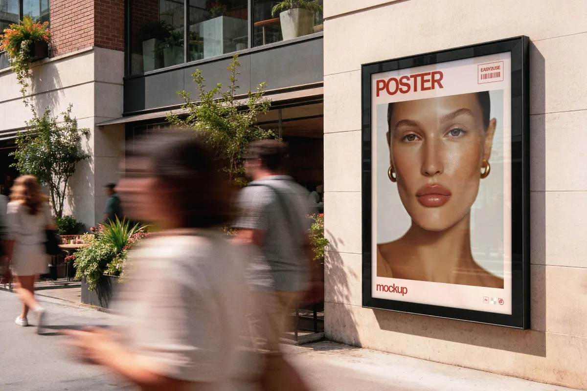 Outdoor Angled Framed Poster