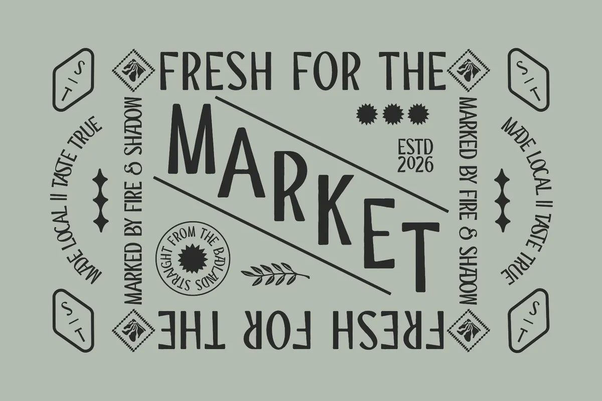 ST Camino Frontera - Modern Western Display Font