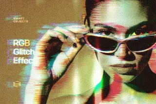 RGB Glitch Photo Effect