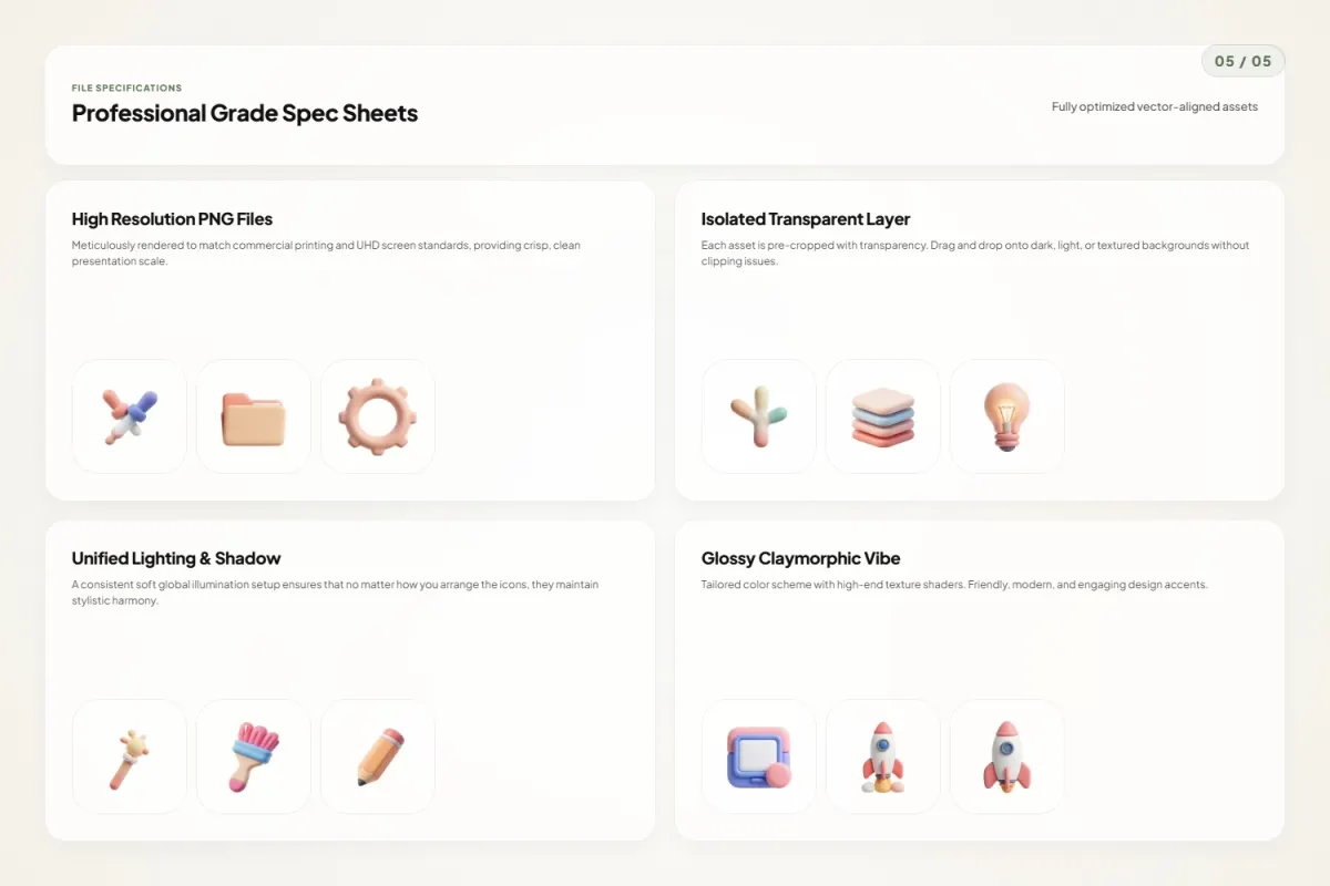 3D Design & Development Icons
