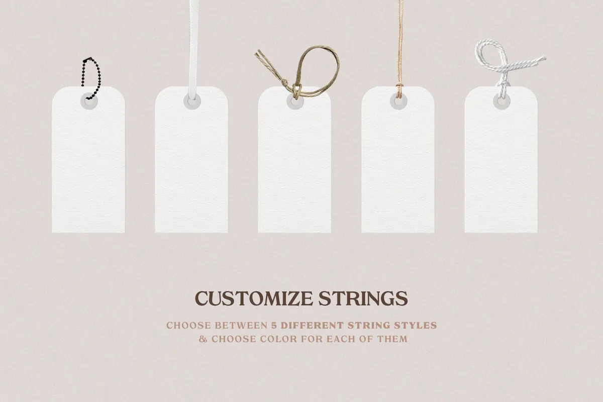 Garment Label Tag Mockups