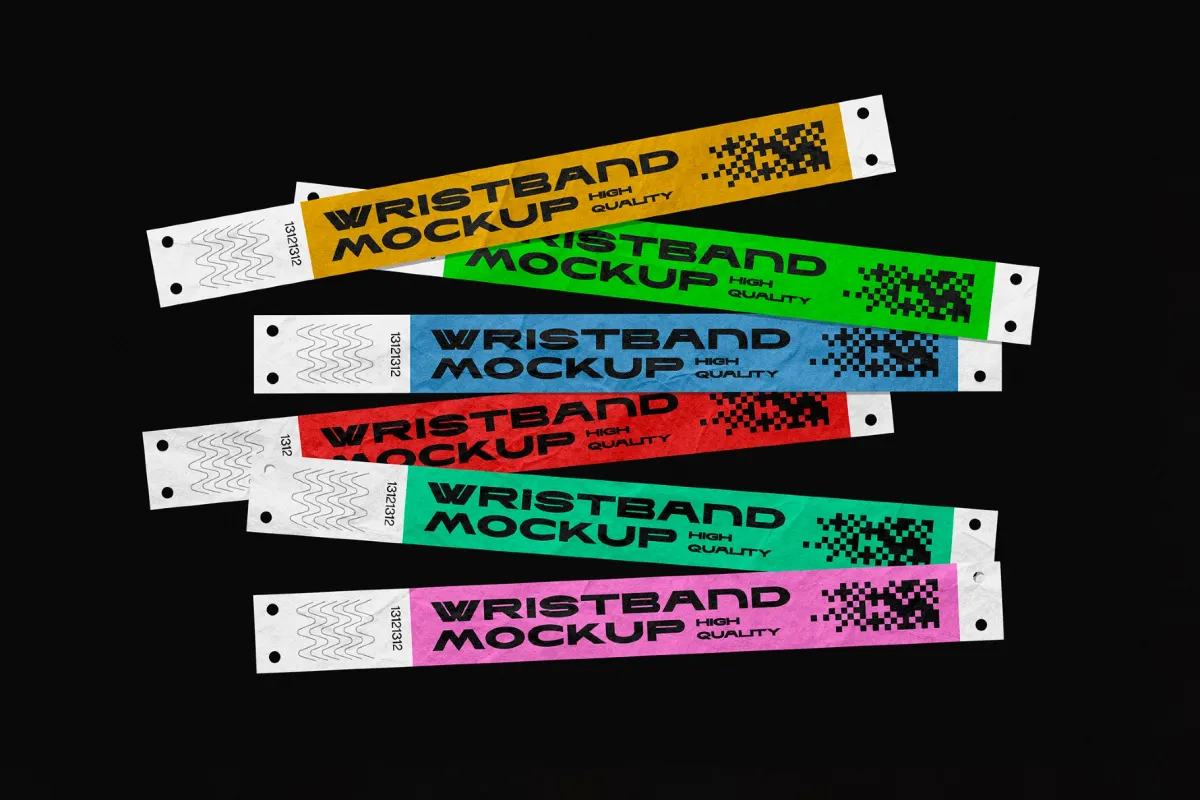 Event Wristband Mockups Bundle