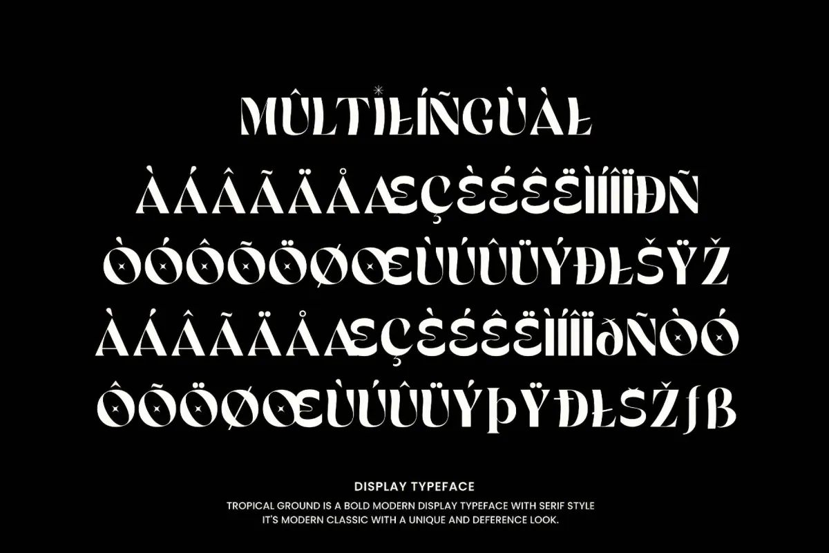 Tropic Ground - Bold Retro Serif Display Font