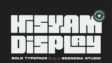 Hisyam Bold Typeface