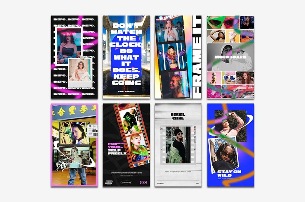 Pop Rebellicious — Instagram Story Templates