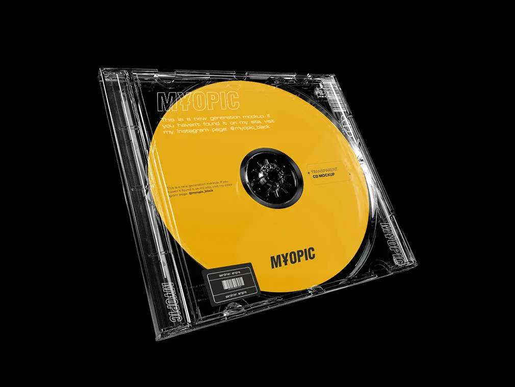 Transparent CD Mockup