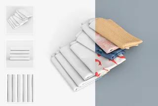 Fabric Stack Mockup Set