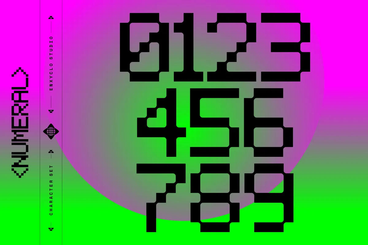 Roxbyte - Futuristic Pixel Font