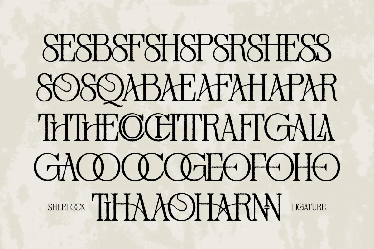 Distressed Sherlock — Vintage Editorial Serif Font