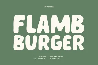 Flamb Burger - Fun Playful Font