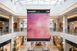 Shopping Mall Banner Mockup
