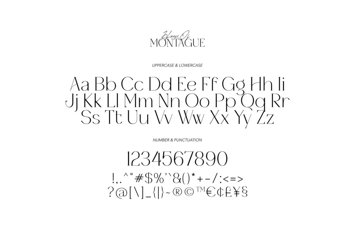 House of Montague - Classic Font Duo