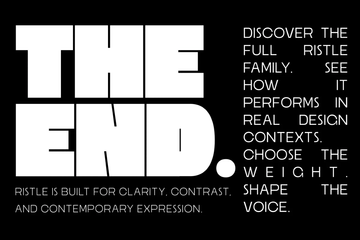 Ristle – Bold Modern Display Sans Font
