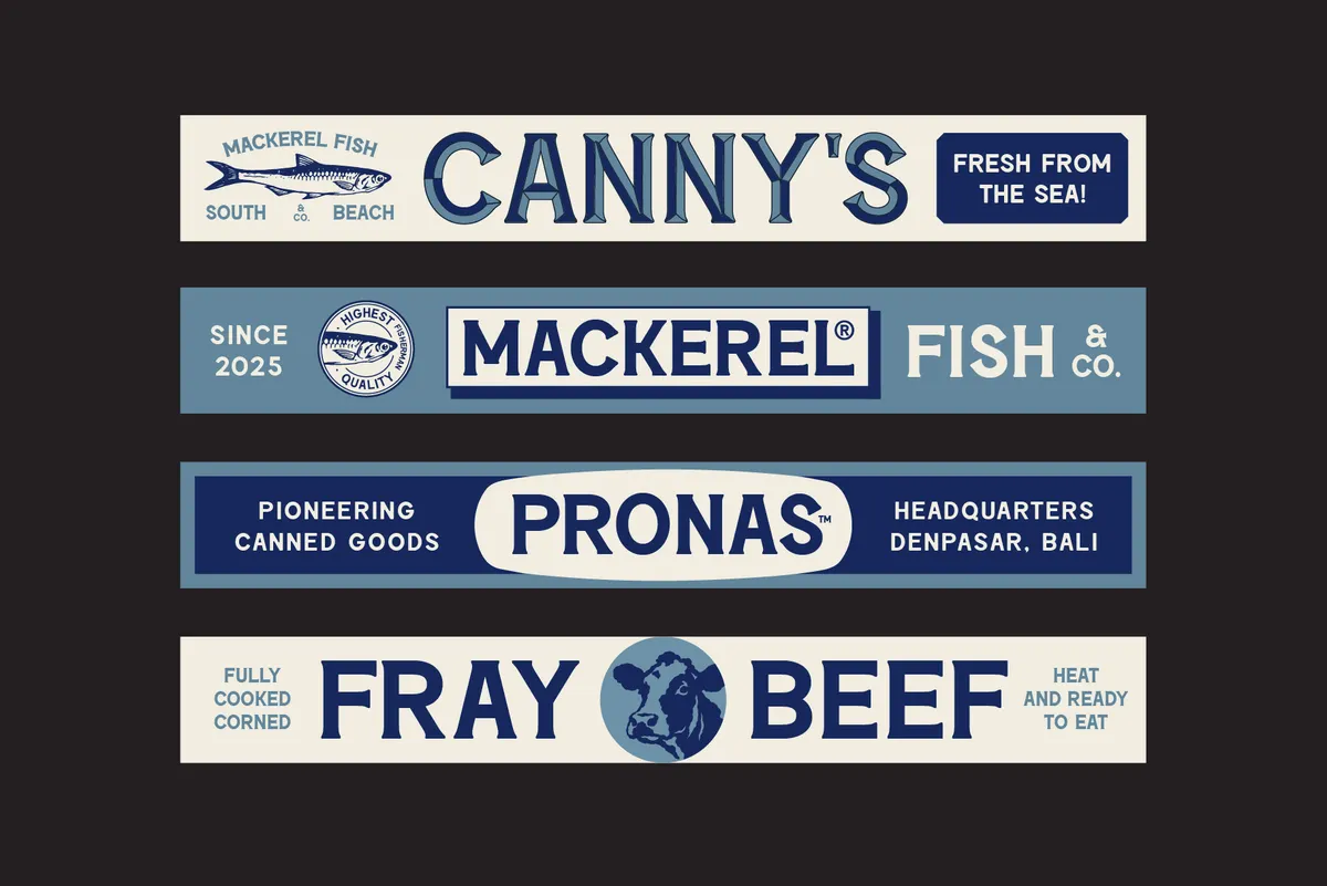 Mackerel Refined - Vintage Serif Display Font