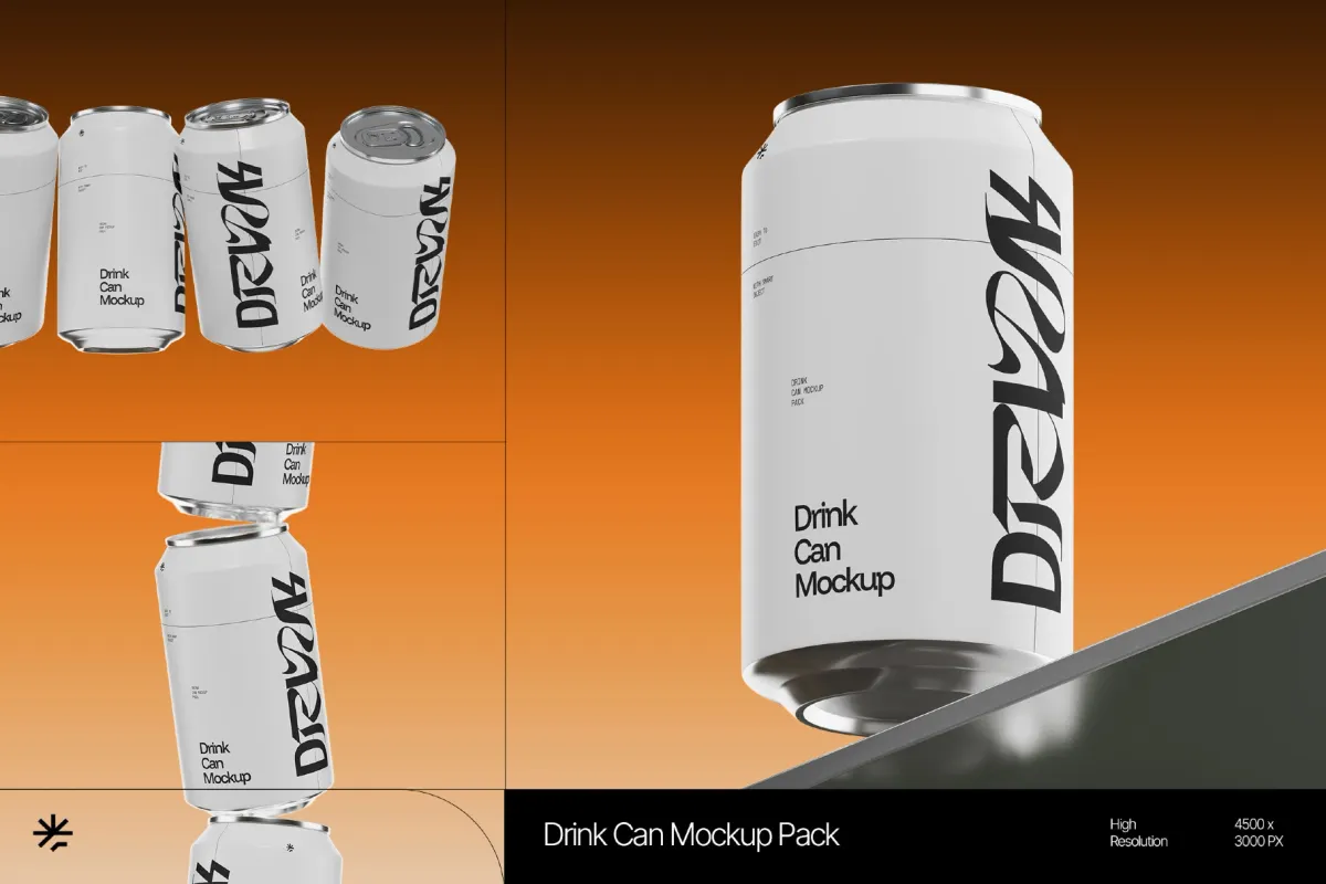 Aluminum Can Mockup Pack