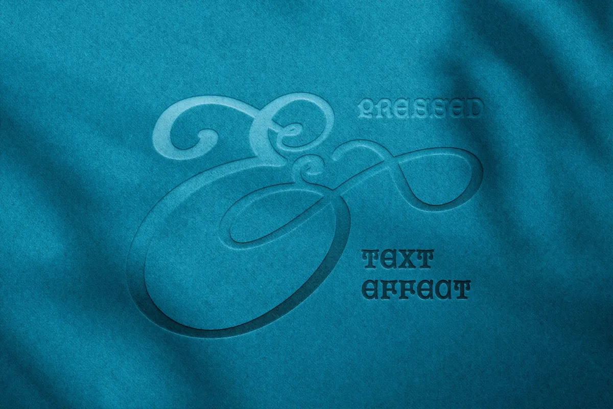 Pressed Color Paper Text Effect