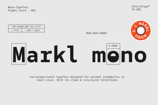 Markl Mono - Typewriter Style Sans Font