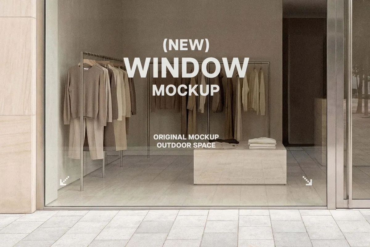 Large Window Storefront Mockup