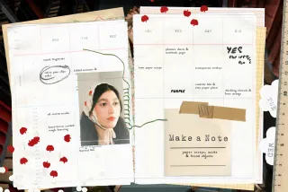 Make a Note Paper & Collage Elements