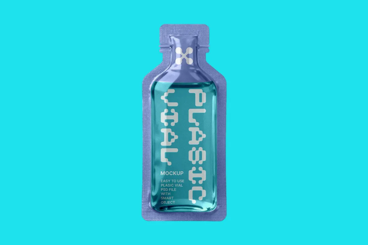 Plastic Vial Mockup