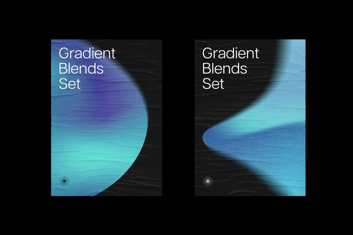 Chroma Gradient Texture Shapes